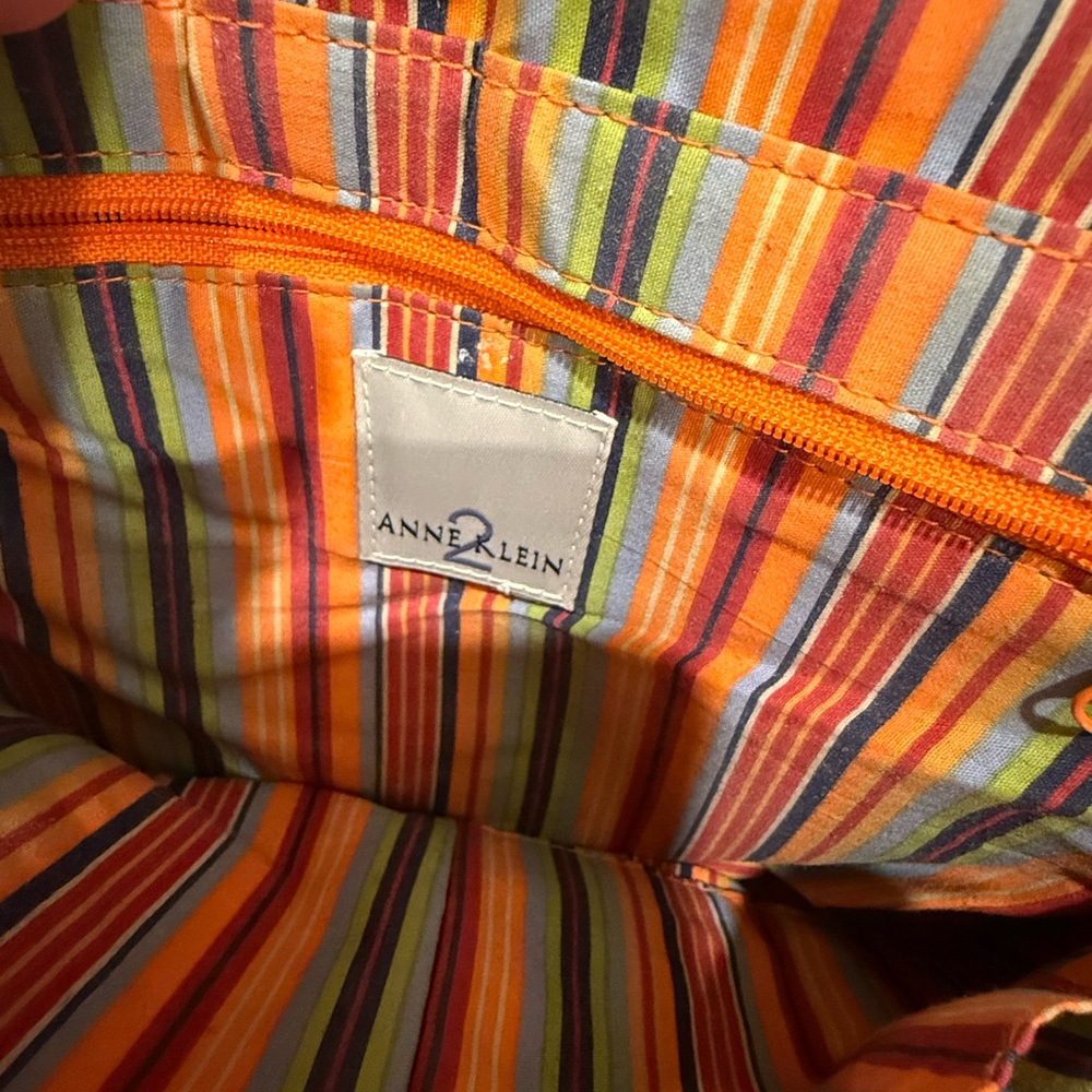 Anne Klein Red and Tan Crossbody Bag - Picture 4 of 9